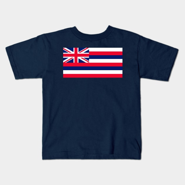 Hawaiian Flag - Ka Hae Hawai'i Kids T-Shirt by Hayden Mango Collective 